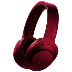 Sony MDR-100ABN h.ear on Wireless Over-Ear Headphones with Noise Cancellation Bordeaux Pink